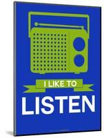 I Like to Listen 2-NaxArt-Mounted Art Print