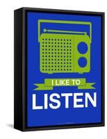 I Like to Listen 2-NaxArt-Framed Stretched Canvas