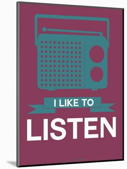 I Like to Listen 3-NaxArt-Mounted Art Print