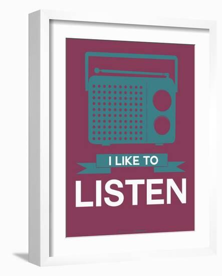 I Like to Listen 3-NaxArt-Framed Art Print