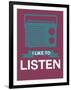 I Like to Listen 3-NaxArt-Framed Art Print