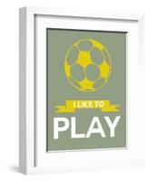 I Like to Play 1-NaxArt-Framed Art Print