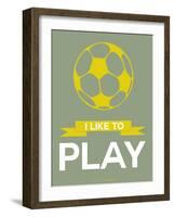 I Like to Play 1-NaxArt-Framed Art Print