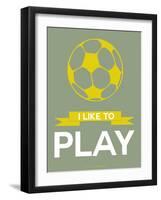 I Like to Play 1-NaxArt-Framed Art Print