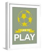 I Like to Play 1-NaxArt-Framed Art Print