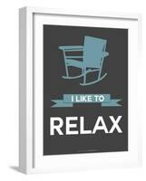 I Like to Relax 1-NaxArt-Framed Art Print