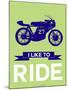 I Like to Ride 11-NaxArt-Mounted Art Print