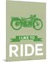 I Like to Ride 8-NaxArt-Mounted Art Print