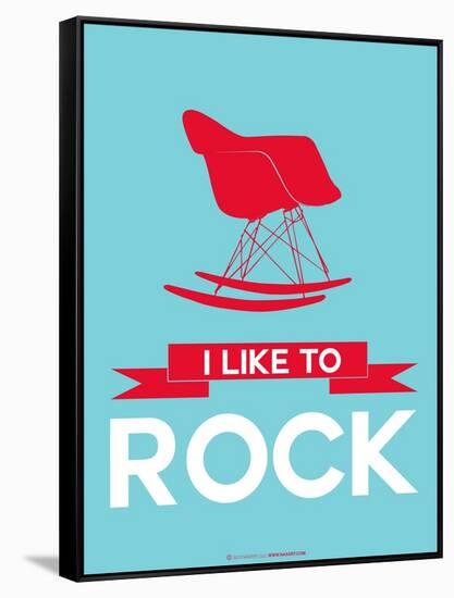 I Like to Rock 1-NaxArt-Framed Stretched Canvas