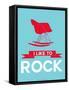 I Like to Rock 1-NaxArt-Framed Stretched Canvas