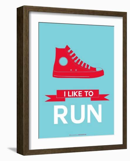 I Like to Run 1-NaxArt-Framed Art Print