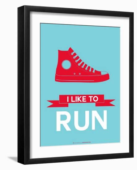 I Like to Run 1-NaxArt-Framed Art Print