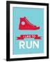 I Like to Run 1-NaxArt-Framed Art Print