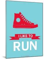 I Like to Run 1-NaxArt-Mounted Art Print