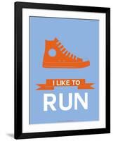 I Like to Run 3-NaxArt-Framed Art Print