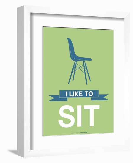 I Like to Sit 1-NaxArt-Framed Art Print