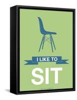 I Like to Sit 1-NaxArt-Framed Stretched Canvas