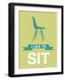 I Like to Sit 2-NaxArt-Framed Art Print