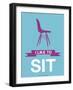 I Like to Sit 3-NaxArt-Framed Art Print