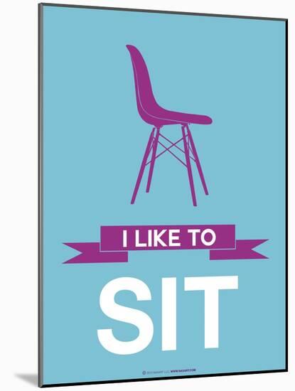 I Like to Sit 3-NaxArt-Mounted Art Print