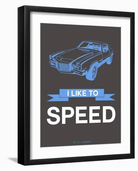 I Like to Speed 1-NaxArt-Framed Art Print
