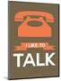 I Like to Talk 1-NaxArt-Mounted Art Print