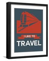 I Like to Travel 3-NaxArt-Framed Art Print