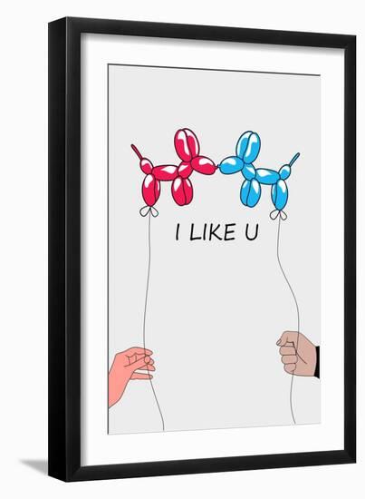 I Like U 2-Mark Ashkenazi-Framed Premium Giclee Print