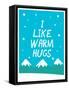 I Like Warm Hugs-null-Framed Stretched Canvas