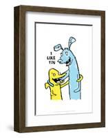 I Like You - Tommy Human Cartoon Print-Tommy Human-Framed Giclee Print