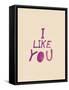 I Like You-null-Framed Stretched Canvas