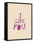 I Like You-null-Framed Stretched Canvas