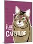 I Like Your Cattitude-Ginger Oliphant-Mounted Art Print