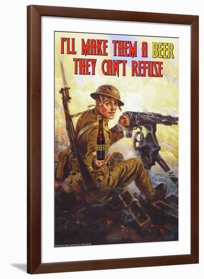 I'll Make Them a Beer They Can't Refuse-null-Framed Art Print