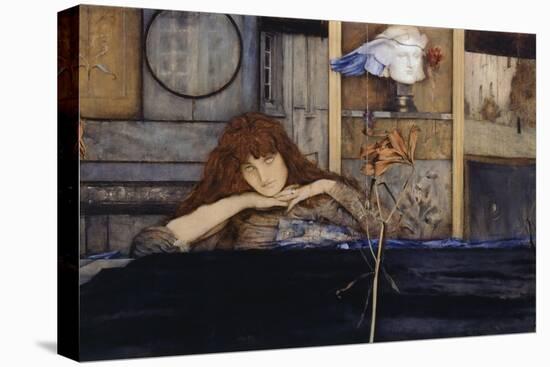 I Lock My Door Upon Myself-Fernand Khnopff-Stretched Canvas