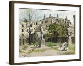 I lövsprickningen by Carl Larsson-null-Framed Photographic Print