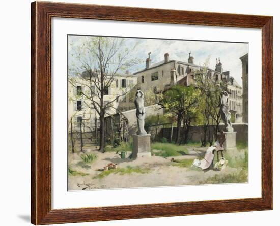 I lövsprickningen by Carl Larsson-null-Framed Photographic Print