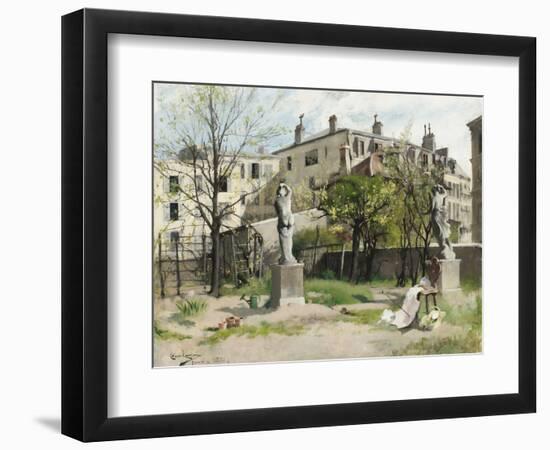 I lövsprickningen by Carl Larsson-null-Framed Photographic Print