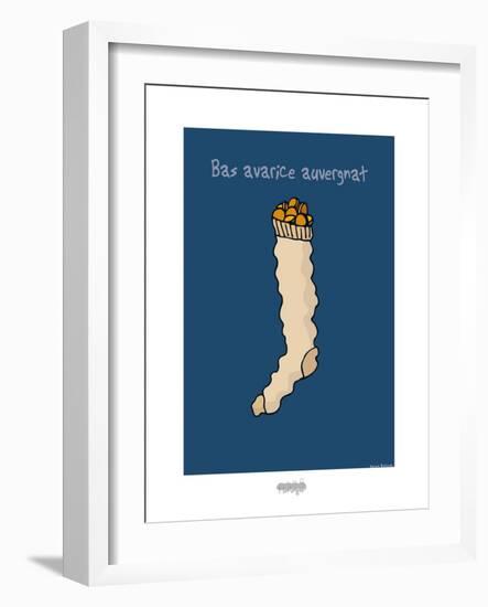 I Lov'ergne - Bas avarice auvergnat-Sylvain Bichicchi-Framed Art Print