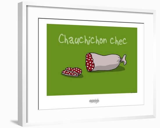 I Lov'ergne - Chauchichon chec-Sylvain Bichicchi-Framed Art Print