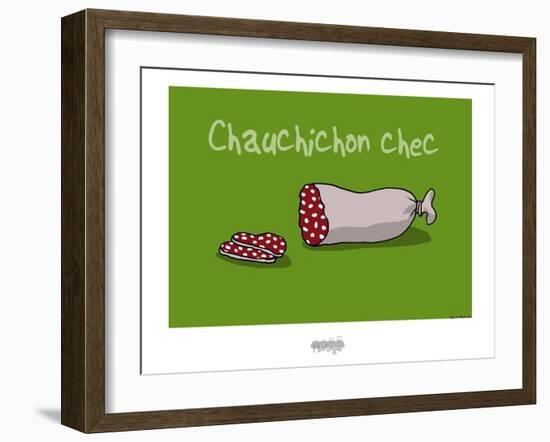 I Lov'ergne - Chauchichon chec-Sylvain Bichicchi-Framed Art Print