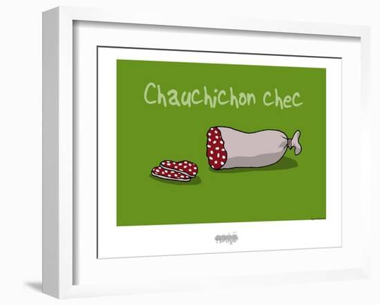 I Lov'ergne - Chauchichon chec-Sylvain Bichicchi-Framed Art Print