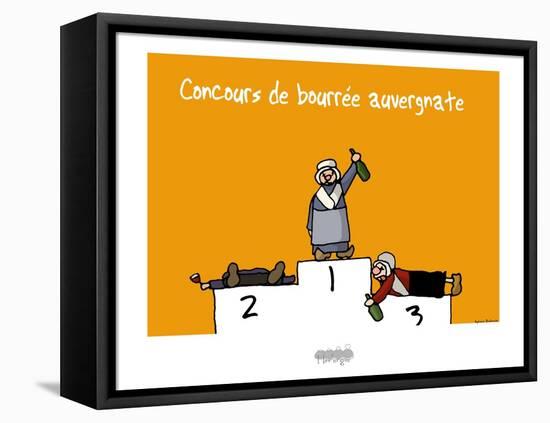 I Lov'ergne - Concours de bourrée auvergnate-Sylvain Bichicchi-Framed Stretched Canvas