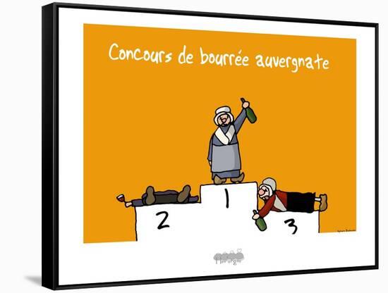 I Lov'ergne - Concours de bourrée auvergnate-Sylvain Bichicchi-Framed Stretched Canvas