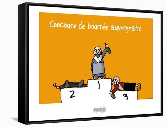 I Lov'ergne - Concours de bourrée auvergnate-Sylvain Bichicchi-Framed Stretched Canvas