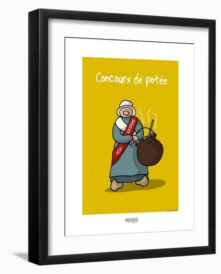 I Lov'ergne - Concours de potée-Sylvain Bichicchi-Framed Art Print