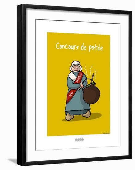 I Lov'ergne - Concours de potée-Sylvain Bichicchi-Framed Art Print