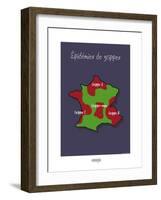 I Lov'ergne - Épidémies de grippes-Sylvain Bichicchi-Framed Art Print