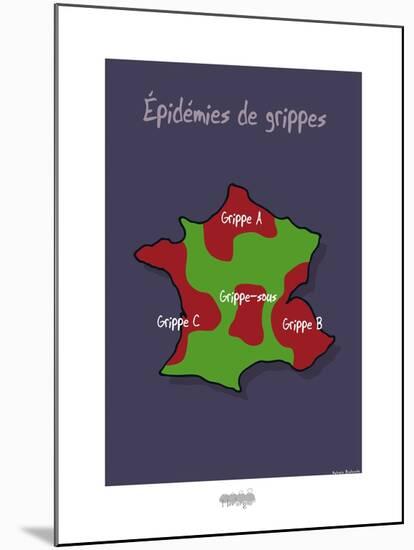 I Lov'ergne - Épidémies de grippes-Sylvain Bichicchi-Mounted Art Print