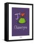 I Lov'ergne - J'aime l'Auvergne-Sylvain Bichicchi-Framed Stretched Canvas